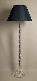 ALEXANDERS 140CM CRYSTAL ROUND FLOOR LAMP